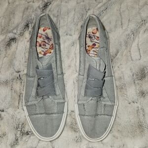 Blowfish Malibu Women Marley Canvas Sneaker Slate Grey size 10